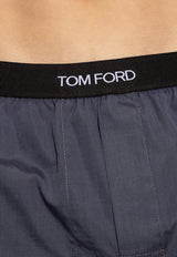 Tom Ford Logo Waistband Boxer Shorts Gray T4LE51100 0-010