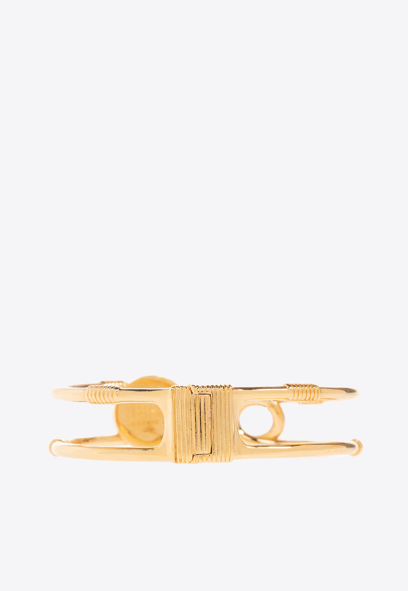 Versace Safety Pin Medusa Bracelet Gold 1004985 1A00620-3J000