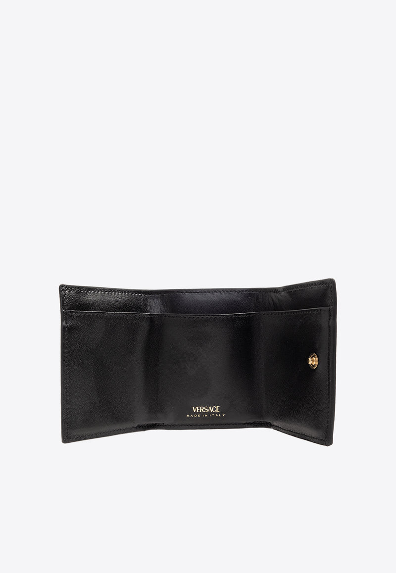 Versace La Medusa Leather Wallet Black 1012578 DVIT2T-1B00V