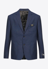 Versace Medusa Head Single-Breasted Wool Blazer Navy 1013907 1A07454-1U720