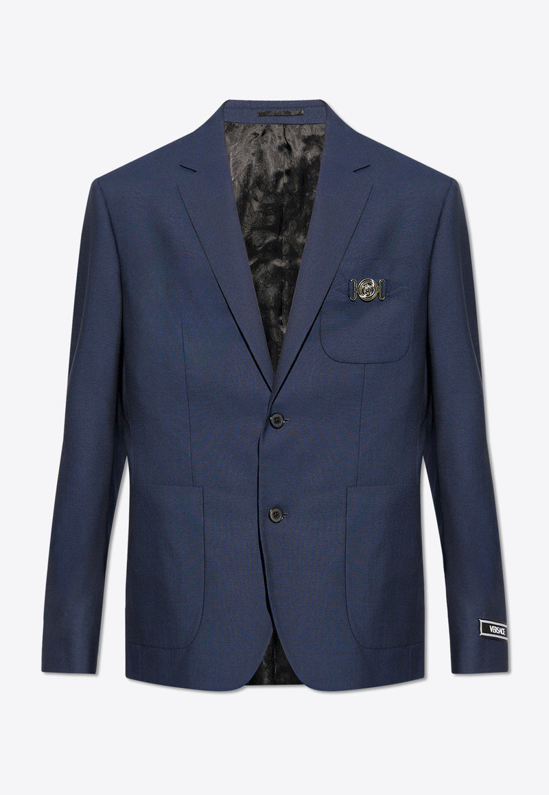 Versace Medusa Head Single-Breasted Wool Blazer Navy 1013907 1A07454-1U720