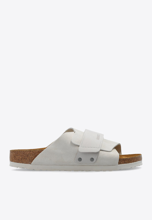 Birkenstock Kyoto Suede Slides Cream 1024526 0-ANTIQUE WHITE