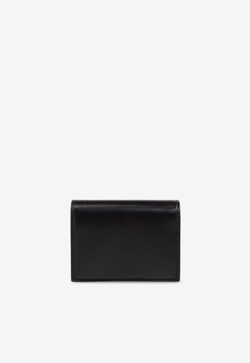 Salvatore Ferragamo Gancini Plaque Leather Wallet Black 220627 051 770769-NERO