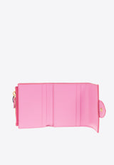 Jacquemus Le Compact Bambino Leather Wallet Pink 233SL119 3060-434