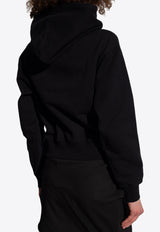 Jacquemus Logo Patch Drawstring Hoodie Black 241JS162 2341-990