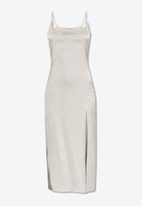 Jacquemus Notte Slip Satin Midi Dress White 241DR100 1000-110