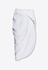 Jacquemus Saudade Asymmetrical Skirt White 241SK047 1020-100