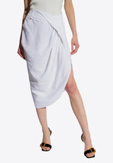 Jacquemus Saudade Asymmetrical Skirt White 241SK047 1020-100