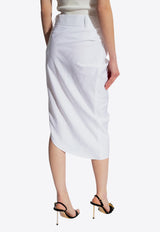 Jacquemus Saudade Asymmetrical Skirt White 241SK047 1020-100