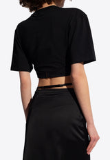 Jacquemus Caraco Cropped T-shirt Black 241JS148 2031-990