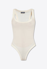 Jacquemus The Grosgrain Sleeveless Bodysuit Cream 241JS159 2032-100