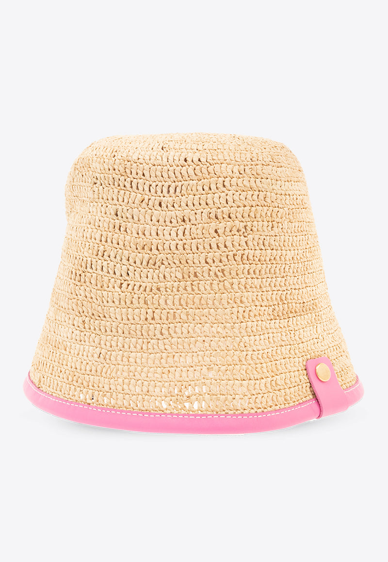 Jacquemus Soli Woven Bucket Hat Natural 245AC642 3060-434