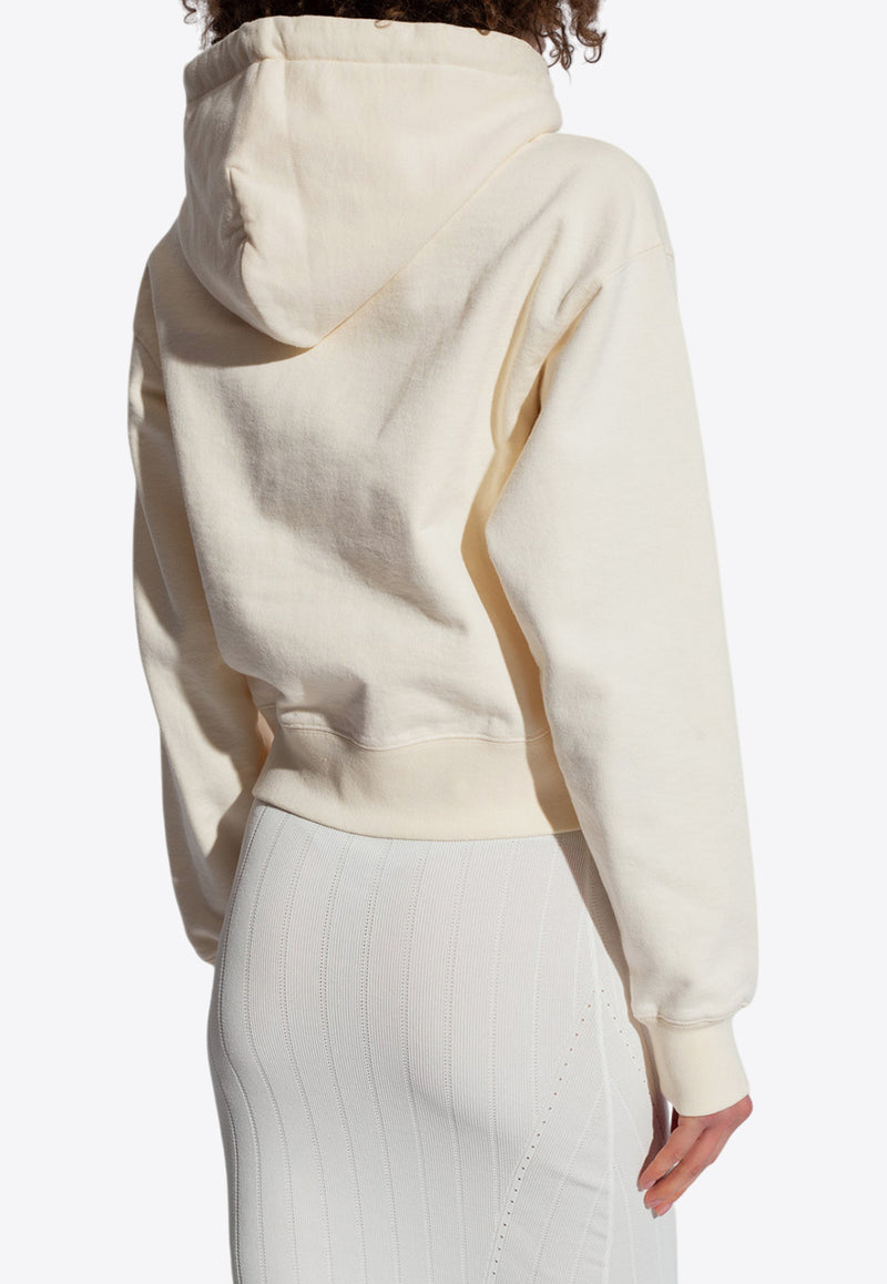 Jacquemus The Gros Grain Cropped Hoodie Cream 241JS162 2341-130