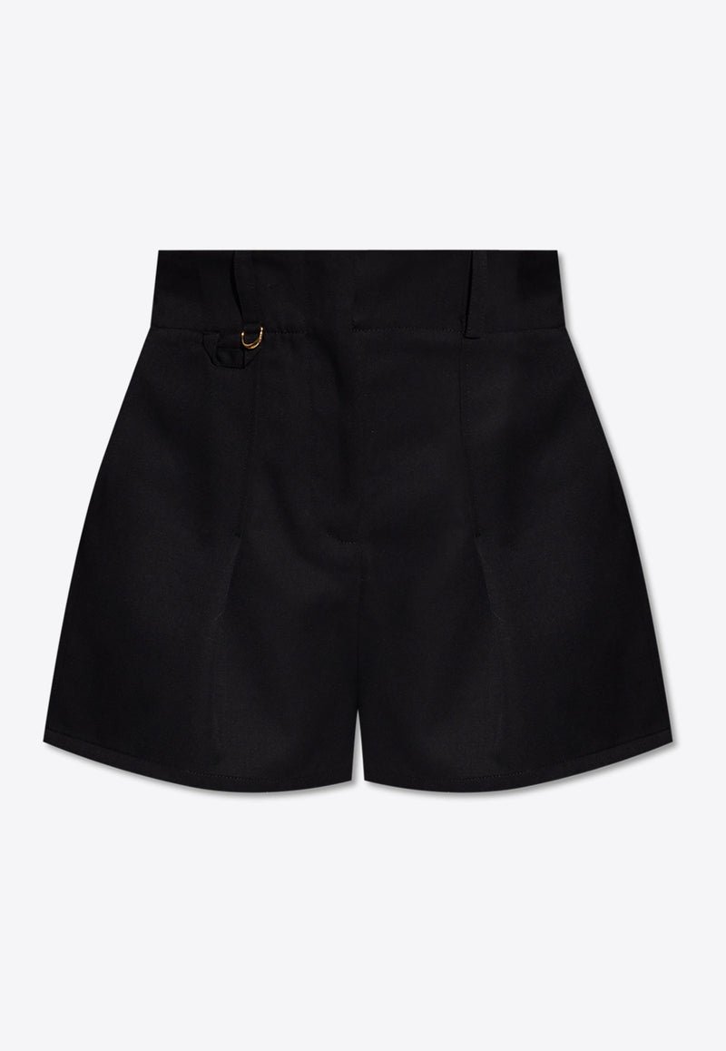 Jacquemus The Bari High-Waist Mini Shorts Black 241PA076 1333-990