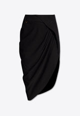 Jacquemus Saudade Asymmetric Wrap Skirt Black 241SK047 1020-990