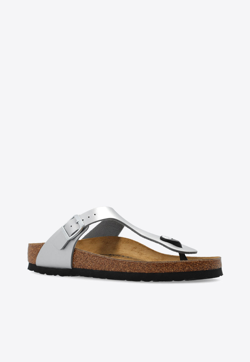 Birkenstock Gizeh Birko-Flor Sandals Silver 43853 0-SILVER