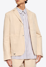 Jacquemus Jean Single-Breasted Blazer Cream 245JA038 1534-150