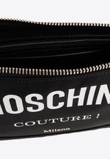 Moschino Logo Print Pouch Bag Black 241Z2 A8401 8201-2555