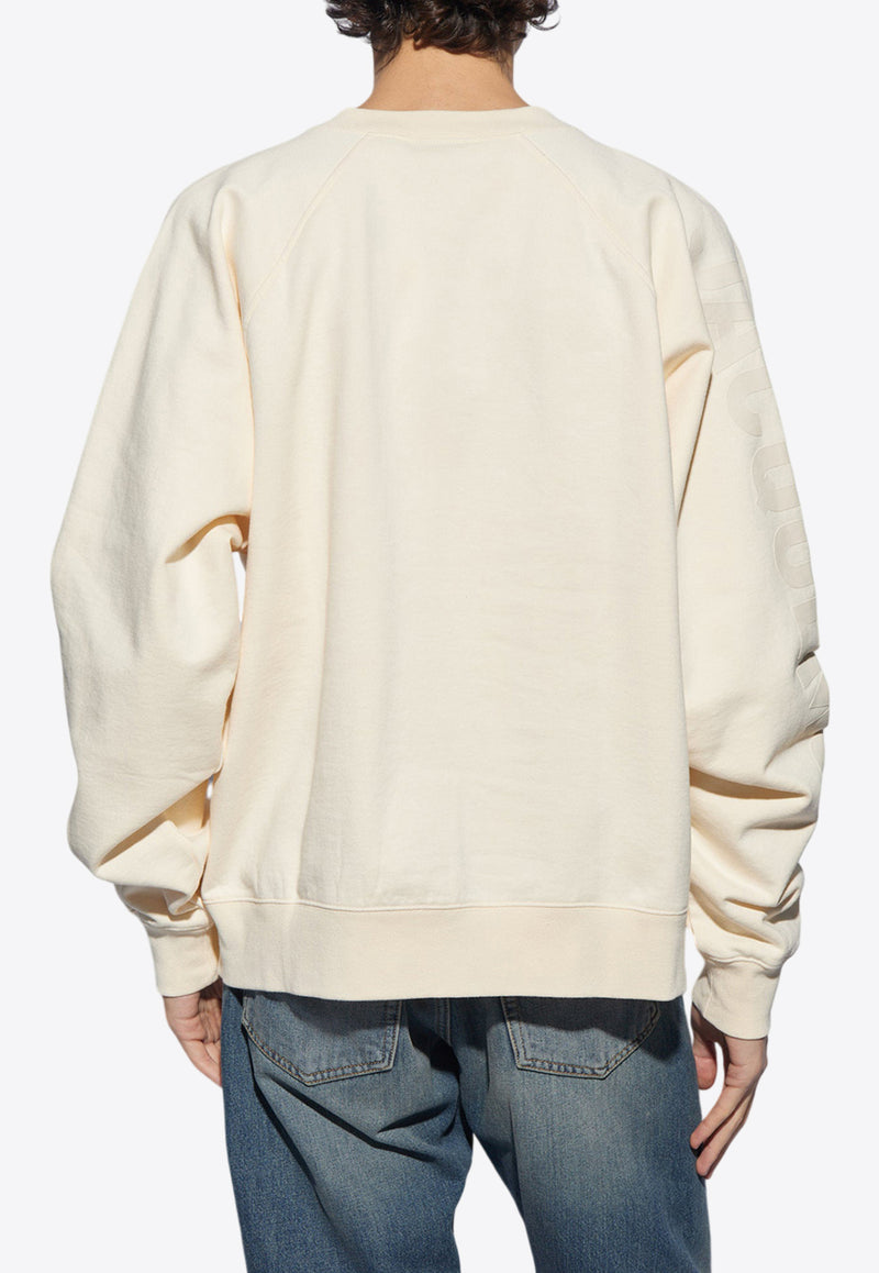 Jacquemus The Typo Logo Sweatshirt Cream 245JS236 2341-130