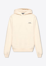 Jacquemus The Gros Grain Logo Hooded Sweatshirt Beige 245JS247 2036-150