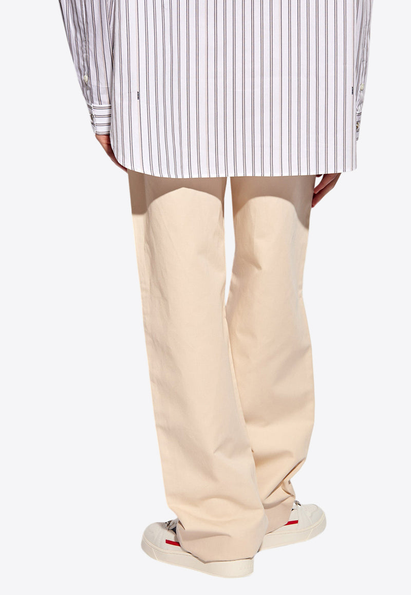 Jacquemus Straight-Leg Jeans Beige 245PA071 1534-150