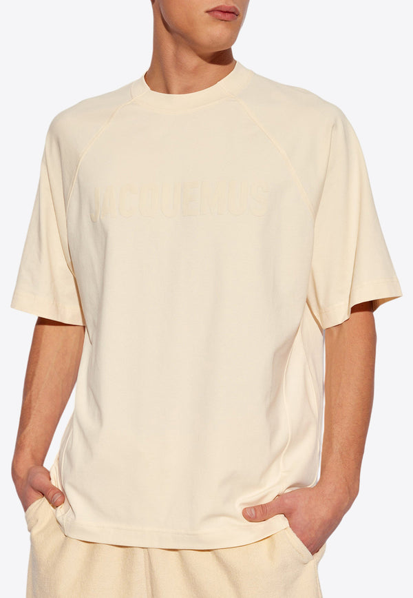 Jacquemus The Typo Logo T-shirt Cream 245JS212 2031-130