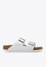 Birkenstock Arizona Big-Buckle Leather Slides White 552683 0-WHITE