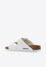 Birkenstock Arizona Big-Buckle Leather Slides White 552683 0-WHITE