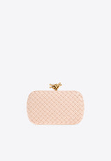 Bottega Veneta Knot Intrecciato Leather Minaudière Clutch Bag Lotus 717622 V01D1-6915