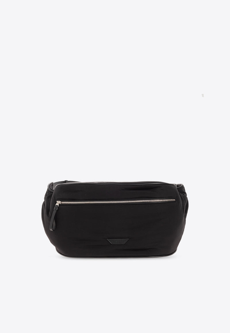 Bottega Veneta Oversized Logo Patch Belt Bag Black 776218 VCQGC-8803