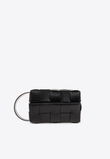 Bottega Veneta Cassette Travel Pouch Bag in Intrecciato Leather  Black 776738 VBWD1-8803