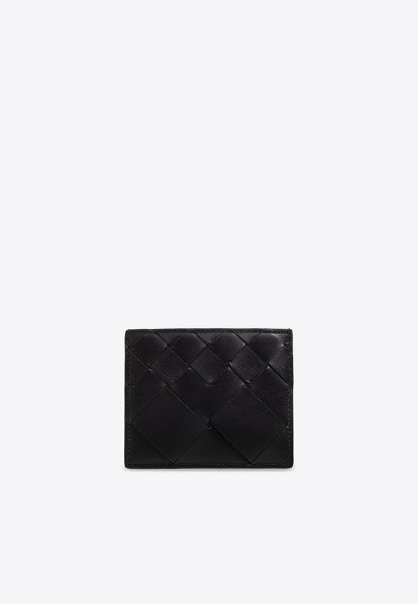 Bottega Veneta Dégradé Intrecciato Leather Cardholder Black 778031 V3R53-8803