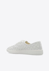 Bottega Veneta Sawyer Intrecciato Leather Low-Top Sneakers White 780525 V3HB0-9013