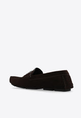 Dolce 
Gabbana DG Logo Suede Loafers Brown A50598 AT441-80081