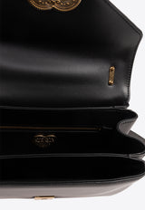 Dolce 
Gabbana Devotion Nappa Leather Shoulder Bag Black BB7475 AF984-80999