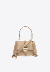 Chloé Mini Penelope Leather Top Handle Bag Beige CHC23AS575 J58-20G