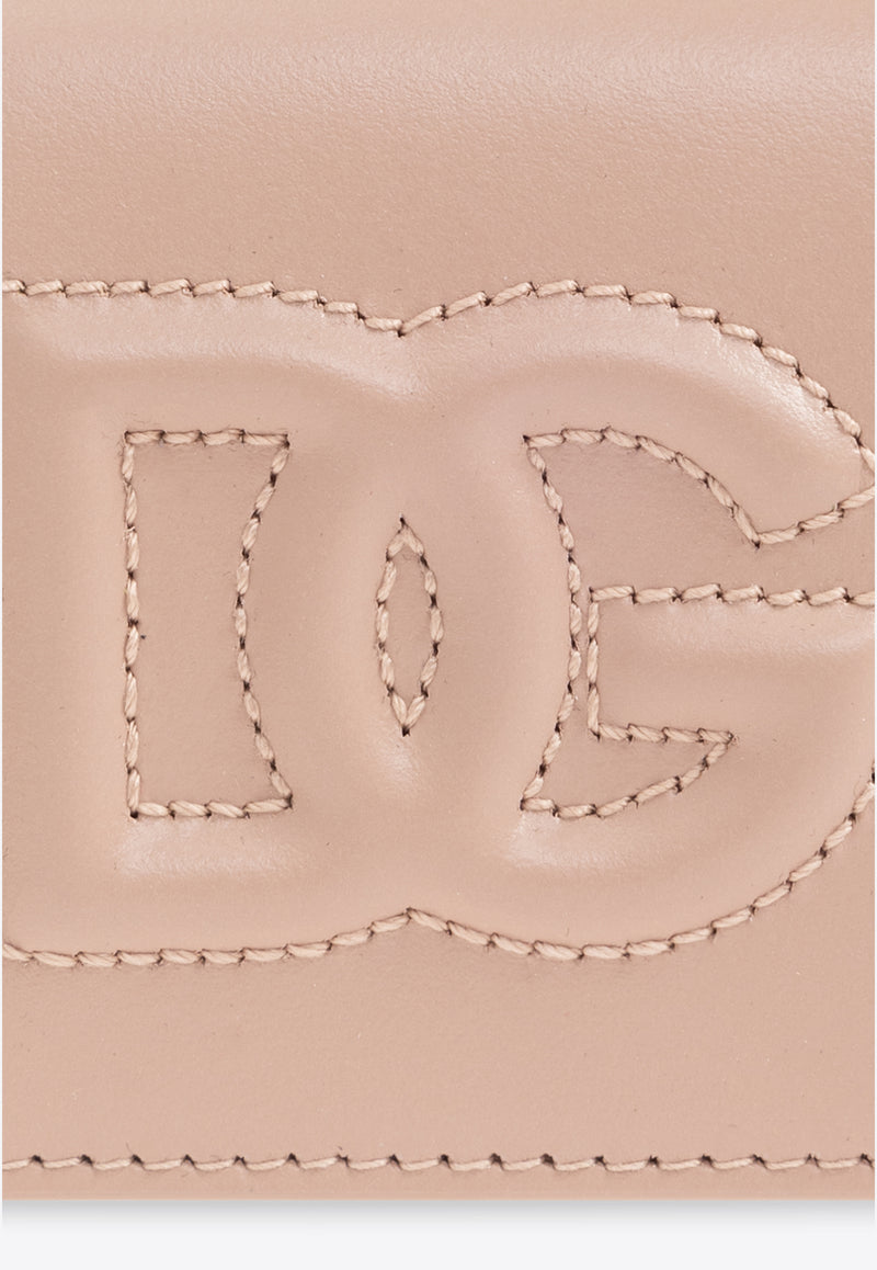 Dolce 
Gabbana DG Logo Tri-fold Wallet Beige BI3276 AG081-80402