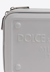 Dolce 
Gabbana Raised Logo Messenger Bag Gray BM2264 AG218-80753