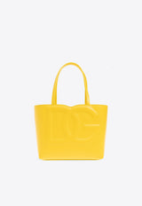 Dolce 
Gabbana Small DG Logo Calf Leather Tote Bag Yellow BB7337 AW576-80205