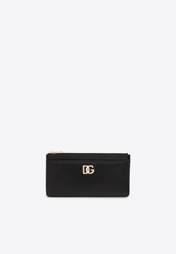 Dolce 
Gabbana DG Logo Leather Cardholder Black BI3291 AW576-80999