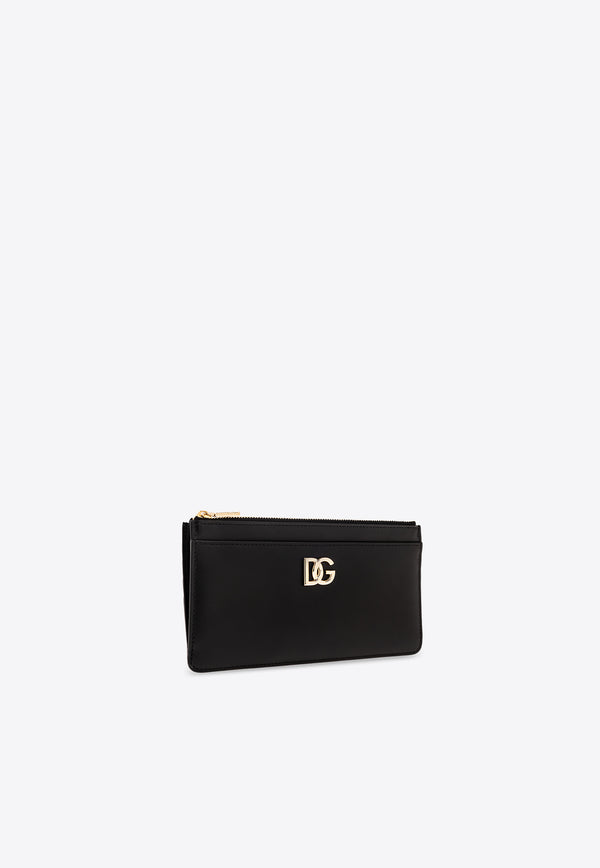 Dolce 
Gabbana DG Logo Leather Cardholder Black BI3291 AW576-80999