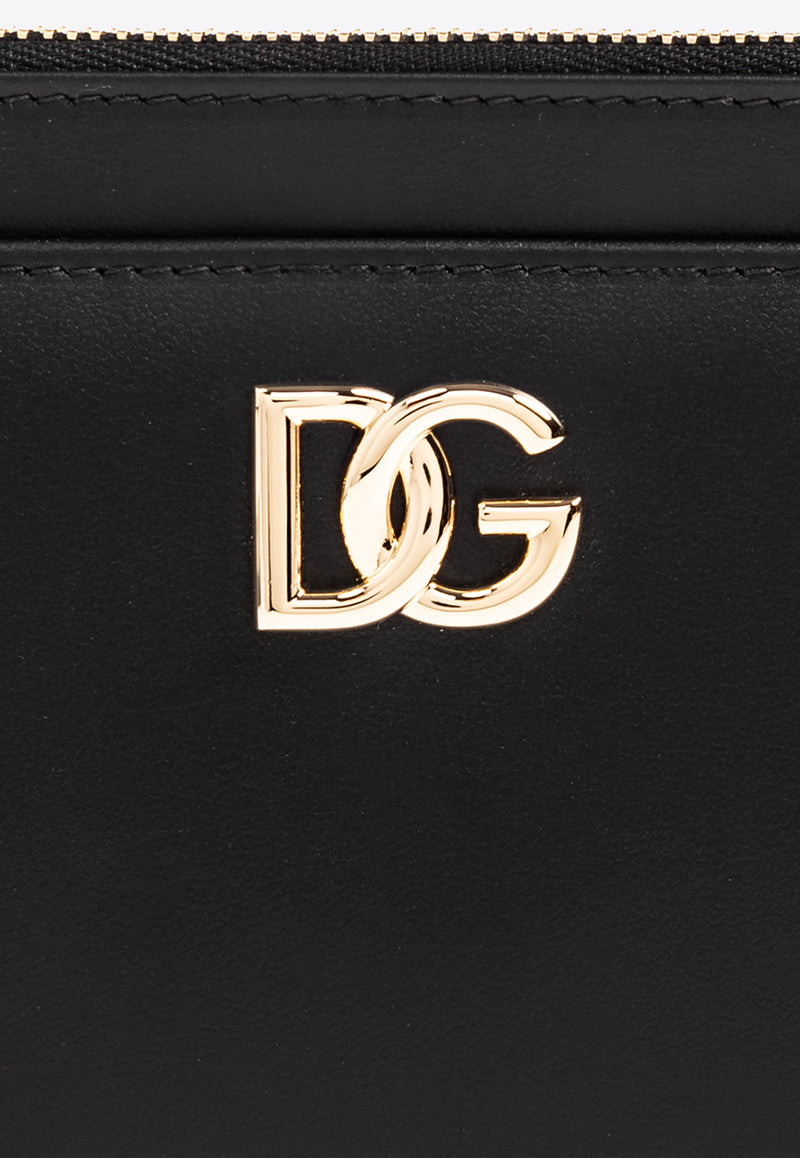 Dolce 
Gabbana DG Logo Leather Cardholder Black BI3291 AW576-80999