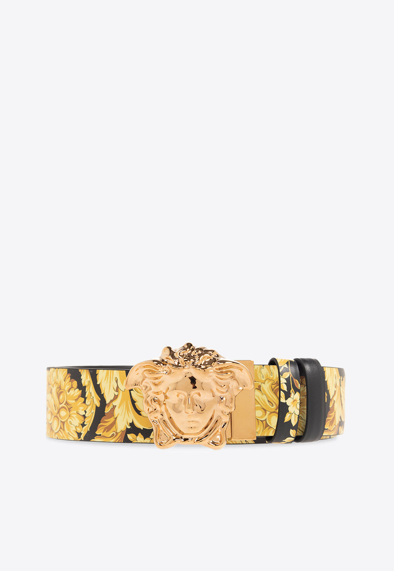 Versace Medusa Reversible Leather Belt Yellow DCU6705 1A08777-5B00V