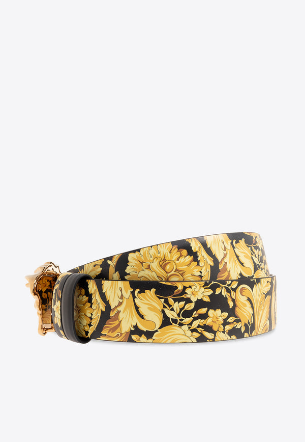 Versace Medusa Reversible Leather Belt Yellow DCU6705 1A08777-5B00V