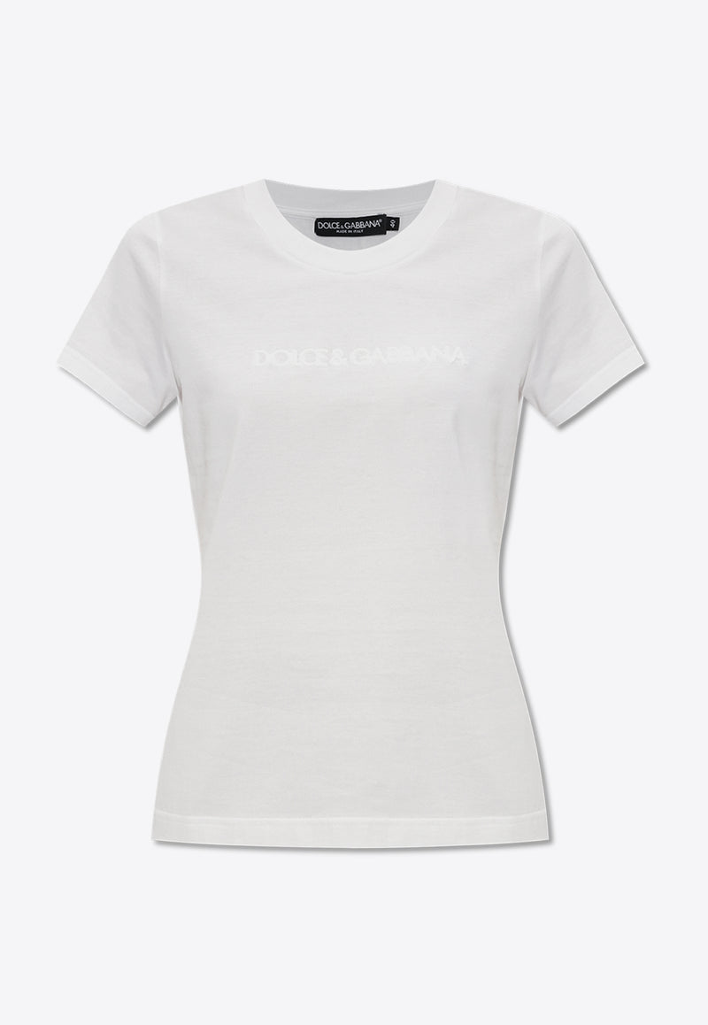 Dolce 
Gabbana Raise Logo T-shirt White F8T00T GDCBQ-W0800