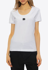 Dolce 
Gabbana DG Logo Patch Jersey T-shirt White F8U71Z FUEEY-W0800