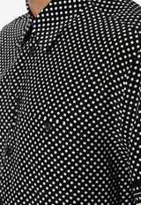 Dolce 
Gabbana Polka Dot Bowling Shirt Black G5LG9T HI1QU-HH4YT