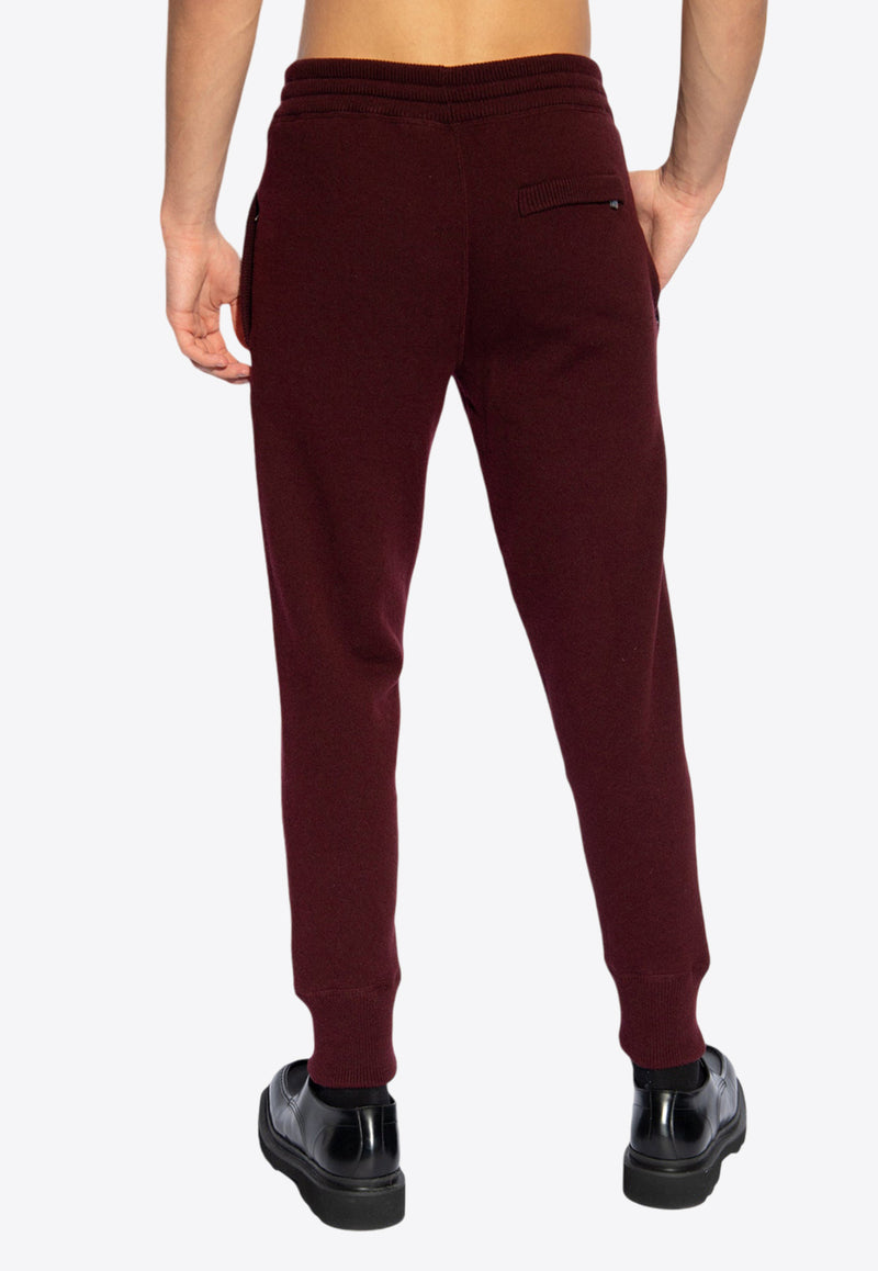 Dolce 
Gabbana Logo Plaque Track Pants Bordeaux GXO34T JEMQ3-R0108