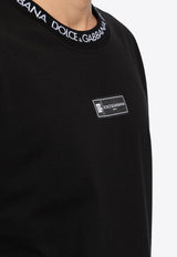 Dolce 
Gabbana Logo Patch T-shirt Black G8RK1T HU7MA-N0000