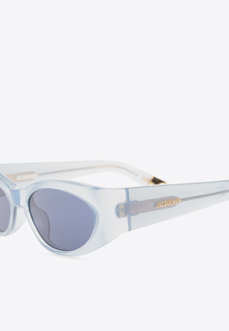 Jacquemus The Ovalo Sunglasses Blue JAC4C5SUN 0-0